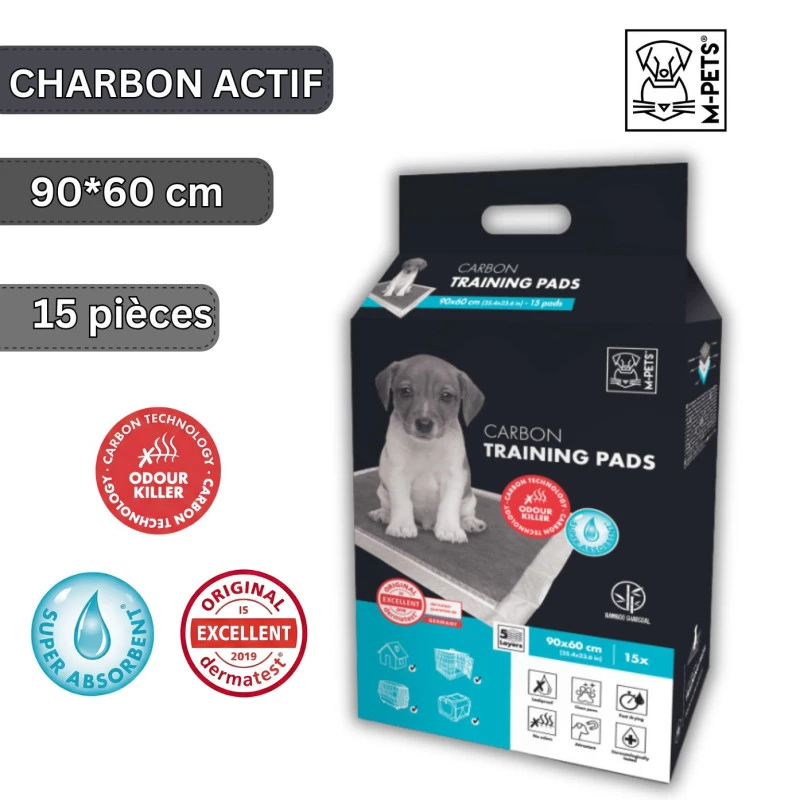 Tapis Absorbants au Charbon Actif 90*60 - 15 pièces