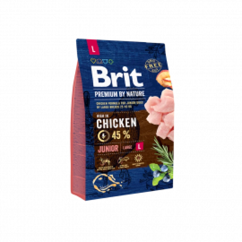 Brit Premium by Nature Junior L au Poulet 3 kg