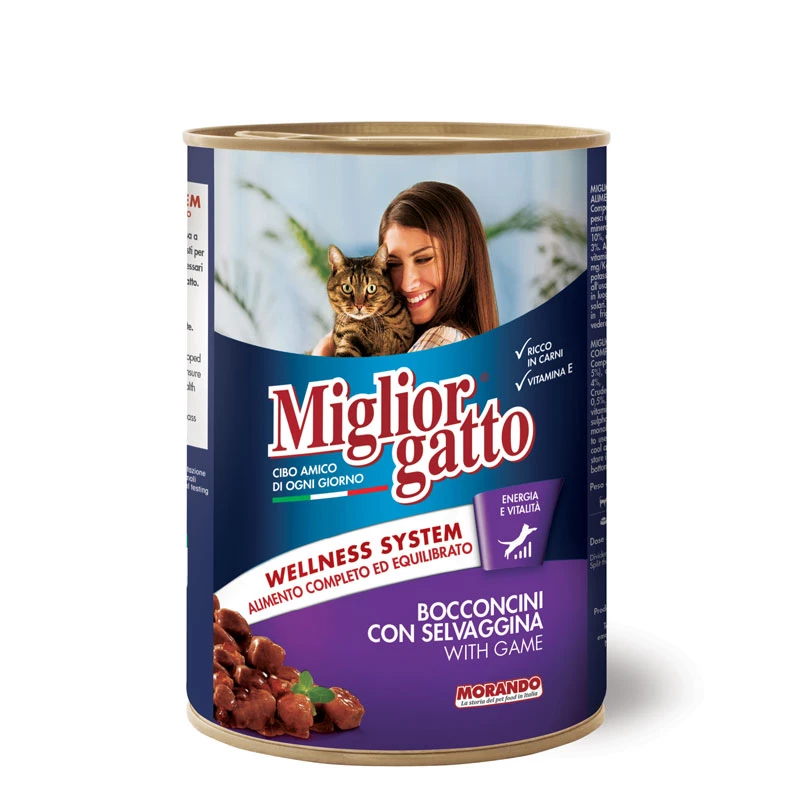 BOITE MIGLIOR GATTO GIBIER SAUCE 405GR