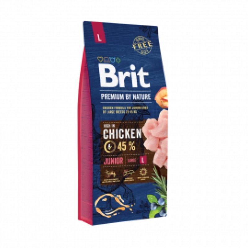 BRIT PREMIUM BY NATURE CHIEN JUNIORL AU POULET 15 kg