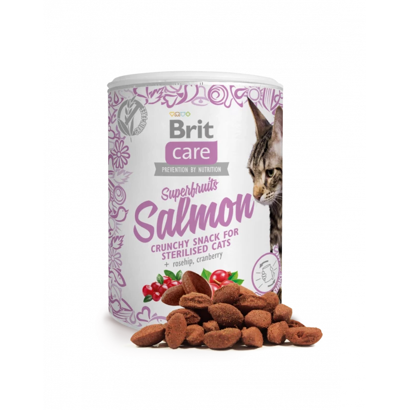 Brit Care Cat Snack Superfruits au saumon100g