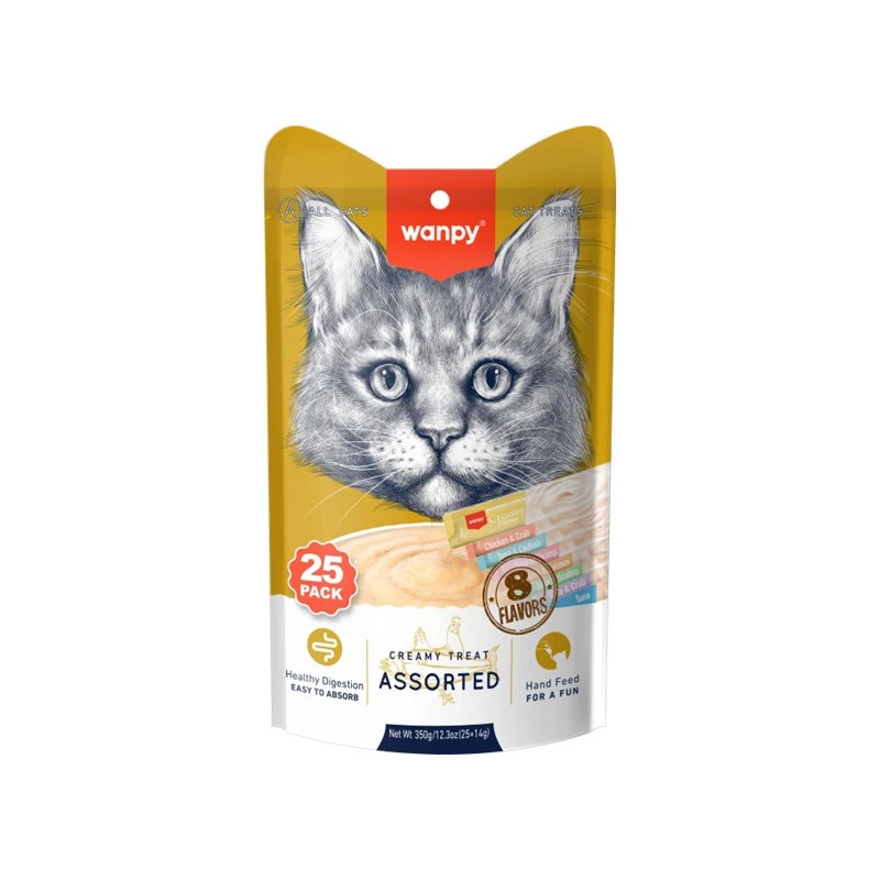 WANPY MİX ASSORTED 25*14 g LICKABLE TREAT FOR CAT