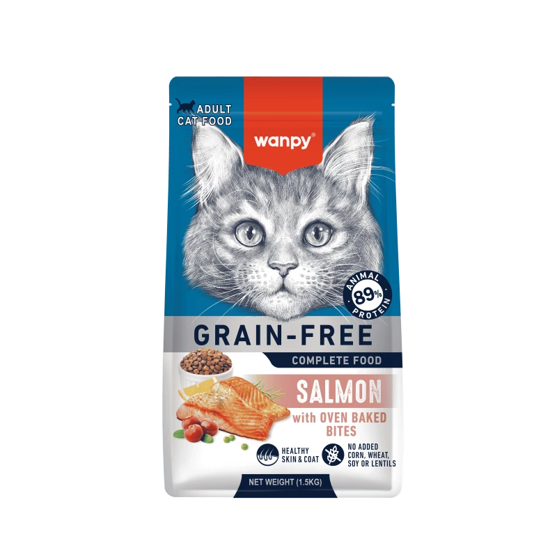 WANPY CHAT ADULTE AU SAUMON 1.5KG