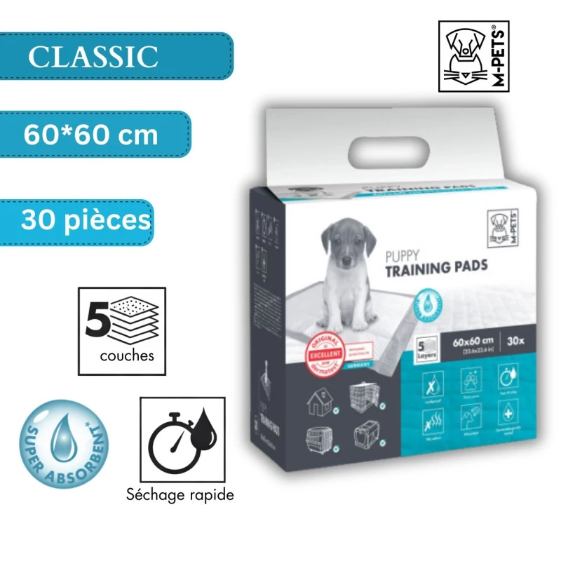 Puppy Tapis Absorbants 60*60 - 30 pièces