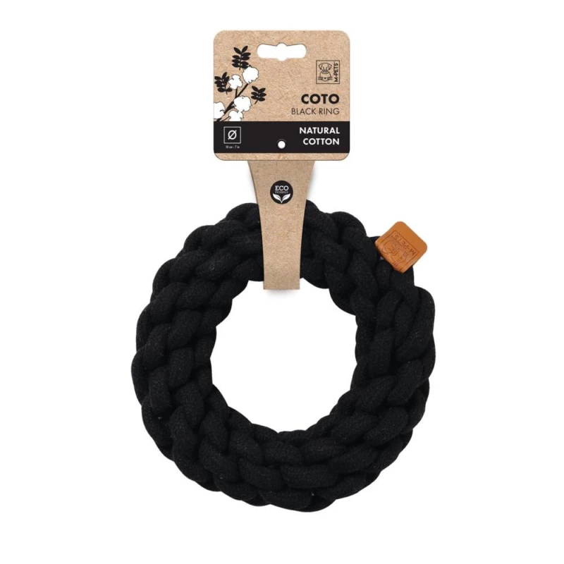 JOUET ANNEAU EN CORDE COTON NATUREL 18x5cm