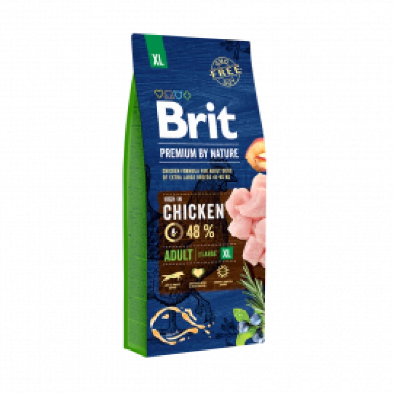 Brit Premium by Nature chien Adulte XL au Poulet 15 kg