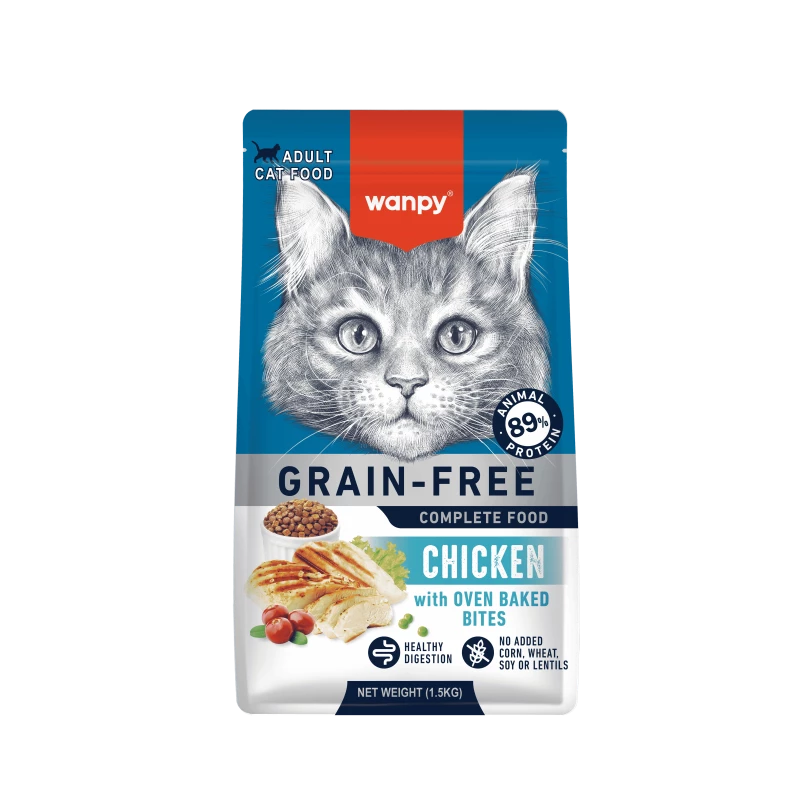 WANPY CHAT ADULTE AU POULET 1.5KG
