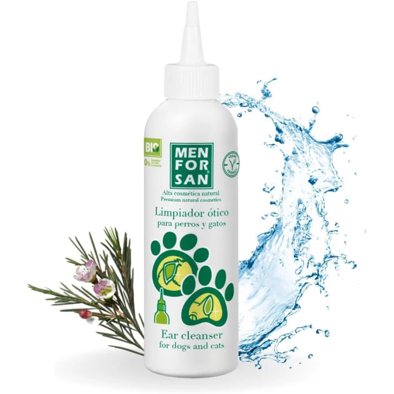 NETTOYANT OREILLE MENFORSAN CHIEN ET CHAT - 125ml