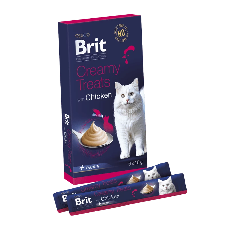 Sticks pour chat Brit premium by nature poulet 6*15g