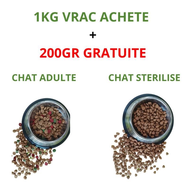 1 KG VRAC ACHETE + 200GR GRATUIT