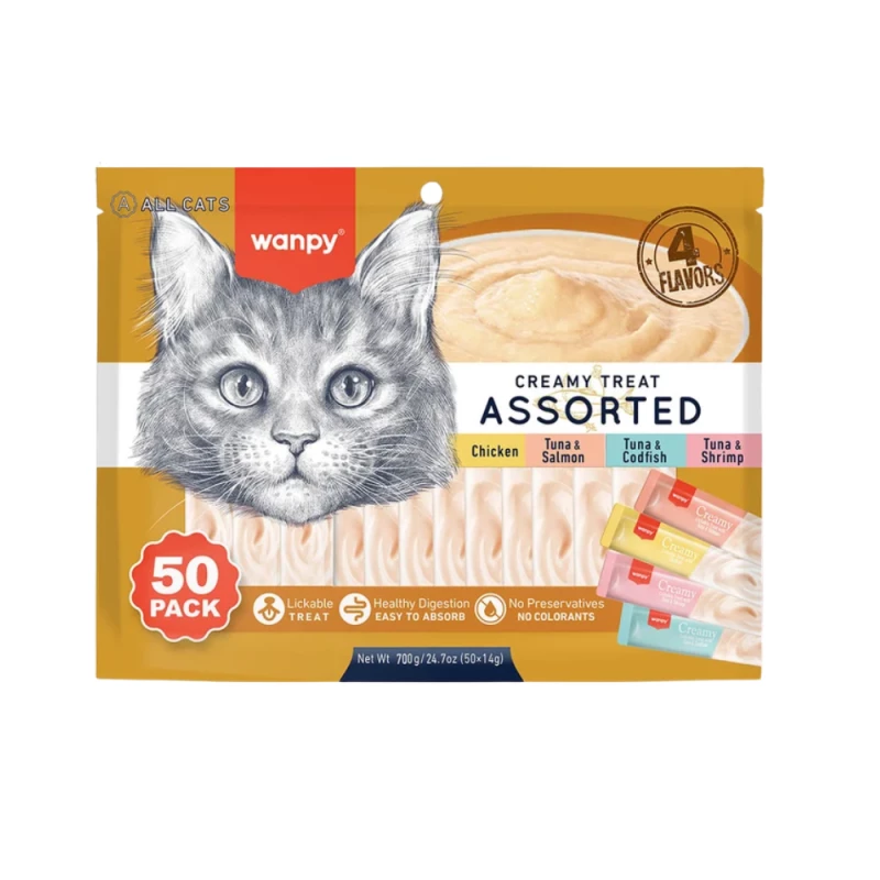 Wanpy Crème - Saveurs Mixtes (50*14g)