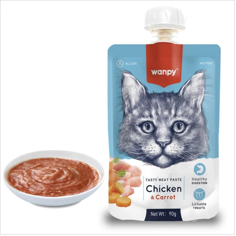 WANPY PATEE CREMEUSE CHAT 90g - poulet & carotte