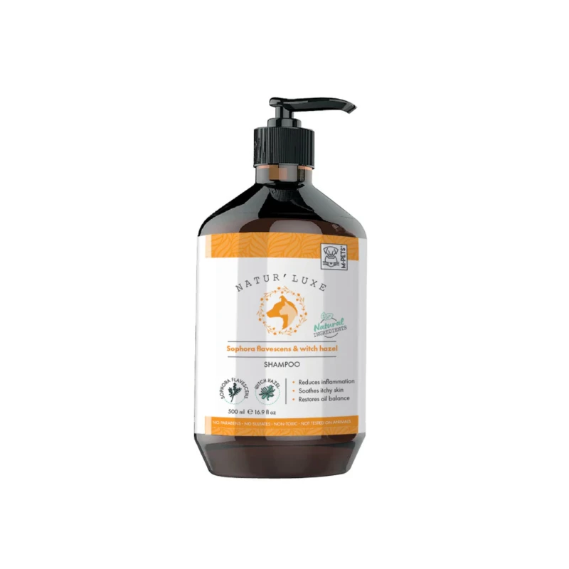 SHAMPOING M-PETS NATUR'LUXE SOPHORA & HAMAMELIS - 500ml