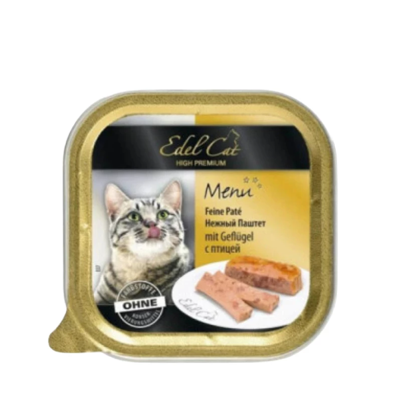 BARQUETTE EDEL CAT PATEE VOLAILLE 100GR